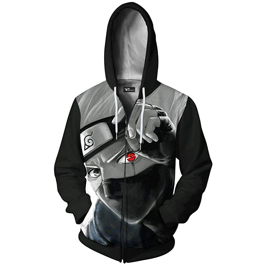 Men 3D Printed Hoodie Zip/Pullover Thin Hooded Sweatshirt