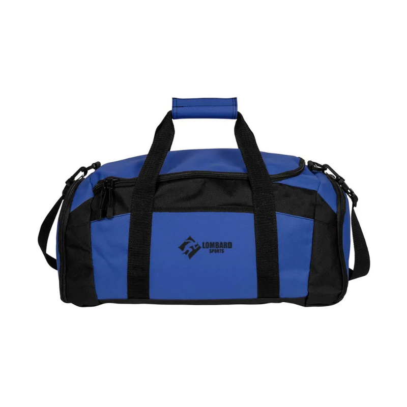 Blue and Black Gym Duffel Bag – Durable Sports and Travel Bag with Spacious Compartments